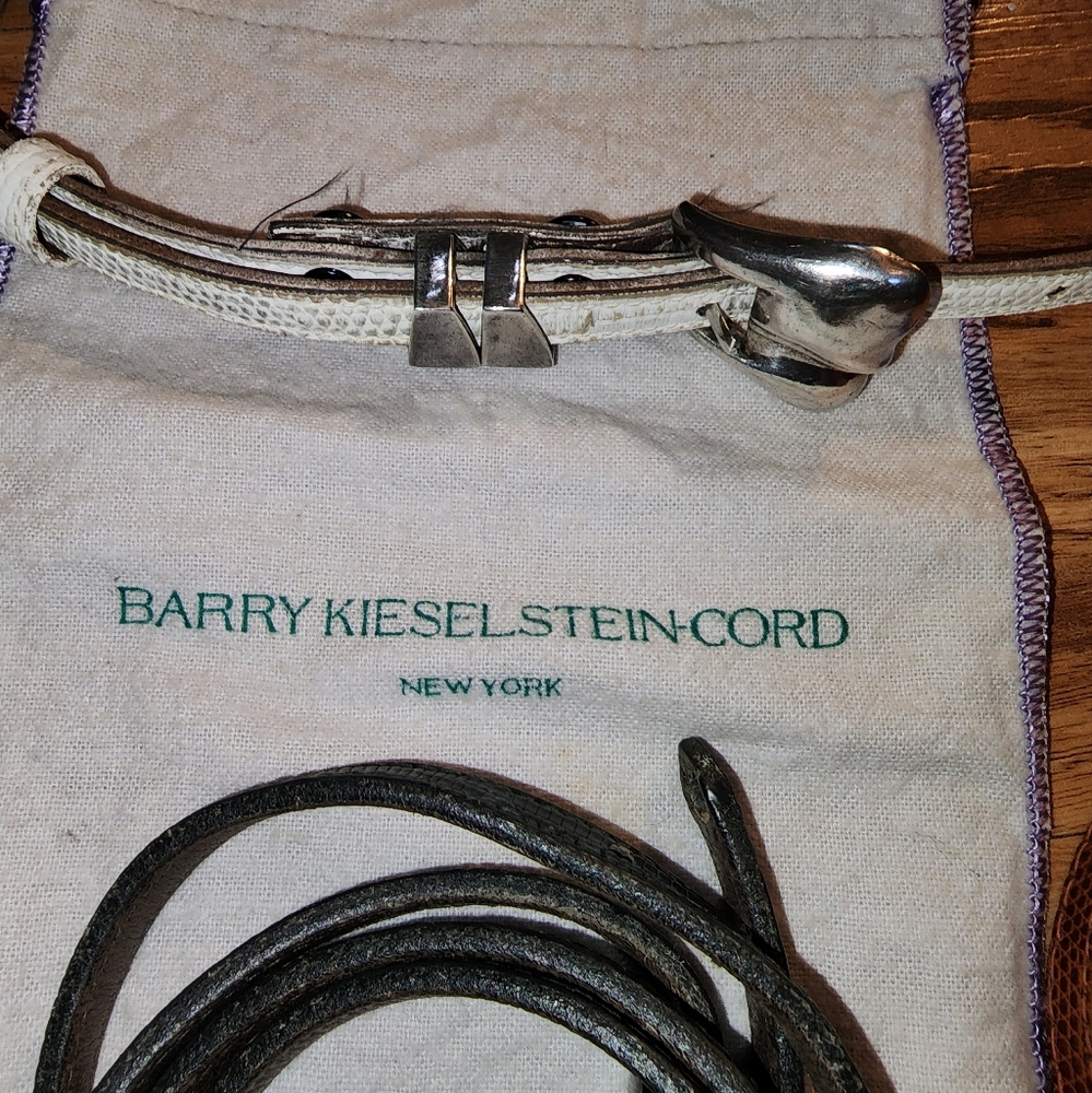 Barry kielstein Cord vintage sterling silver buckle belt
